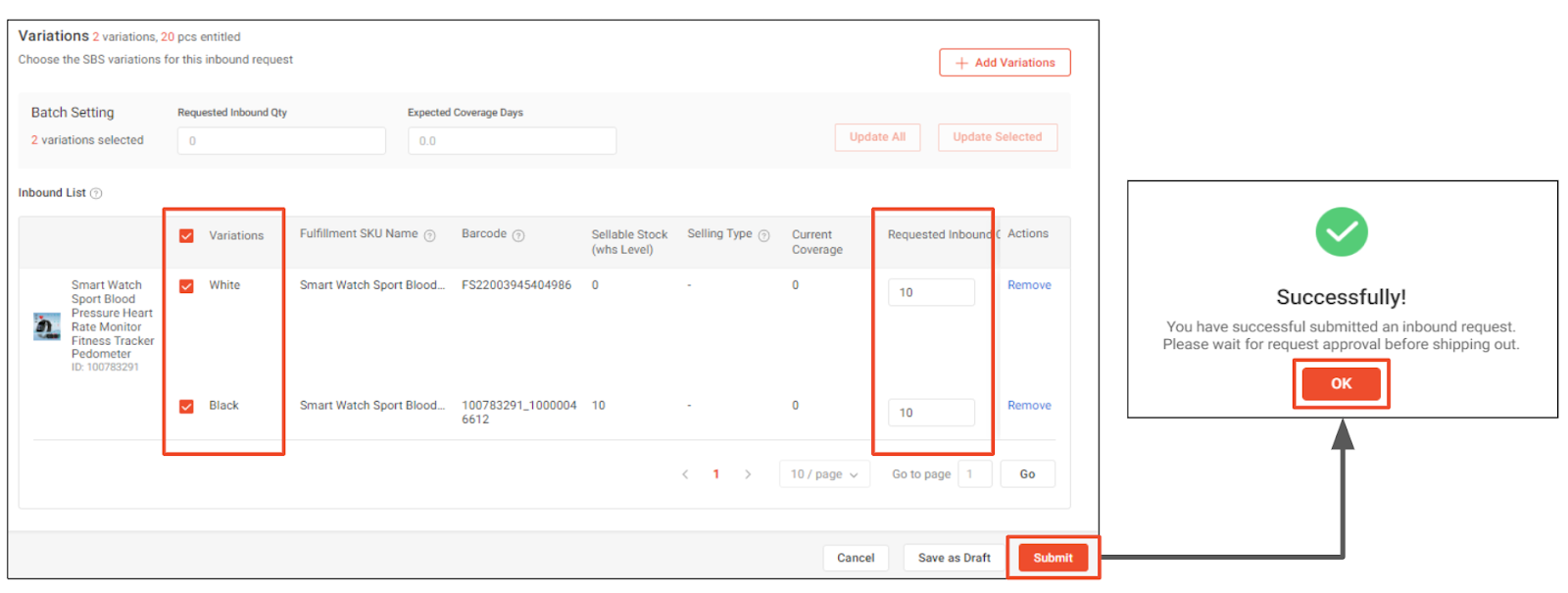 Inbound Request (via Seller Centre) | Shopee MY Seller Education Hub