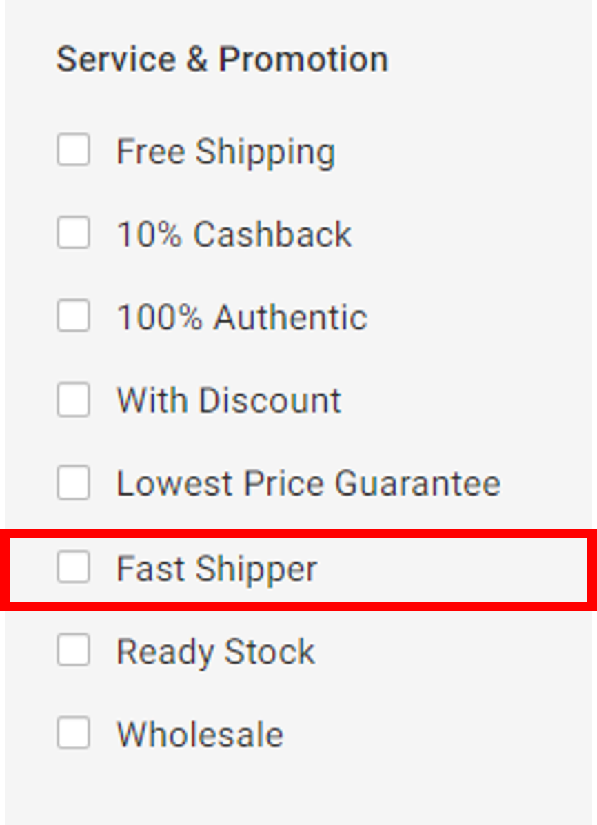 Fast Shipper Programme Shopee