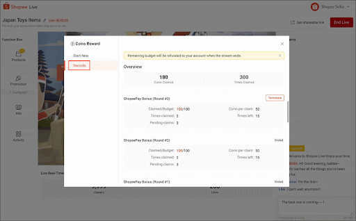 Shopee Live advanced tools | Shopee SG Seller Education Hub